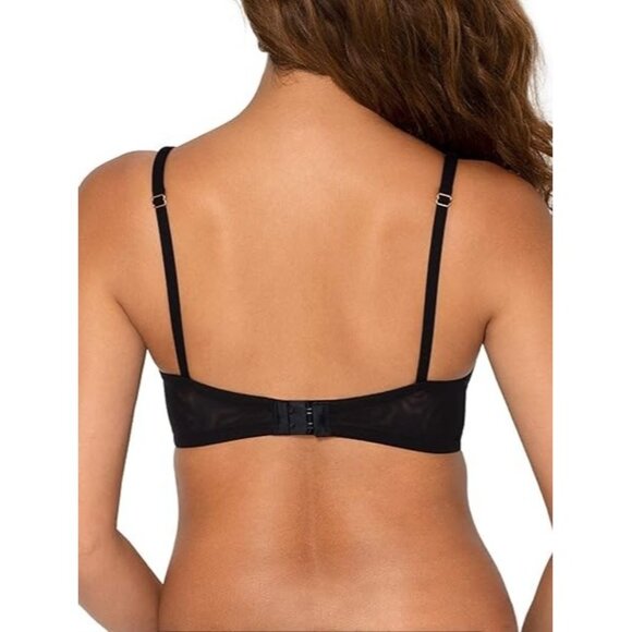 Smart & Sexy Womens Mesh Plunge Bra Black Size 34D NWOT - Picture 5 of 5